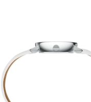 Pierre Cardin ladies two-hand wristwatch dial with silver circle details analogue quartz watch with leather strap 3ATM 27mm CCM.05 silver/black/white/blue/grey/pink