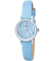 Pierre Cardin ladies two-hand wristwatch dial with silver circle details analogue quartz watch with leather strap 3ATM 27mm CCM.05 silver/black/white/blue/grey/pink