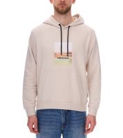 Sweat à capuche en coton pour homme JACK & JONES Esterbro Newton avec imprimé Originals Studio 12266801 Beige