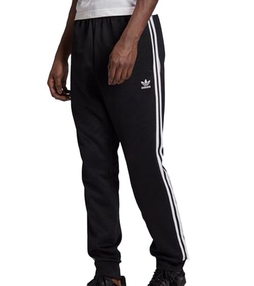 adidas classics 3-Stripes Herren Trainings-Hose nachhaltige Jogginghose Slim-Fit Jogger 5343 6804 Schwarz