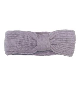 CAPELLI NEW YORK knitted headband with knot winter headband headgear 4557 8343 purple