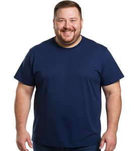 Camiseta ELEVATE Heros para hombre, tallas 4XL y 5XL, algodón liso, 150 g/m², básica, tallas grandes, 3802849, azul marino Camiseta ELEVATE Heros para hombre, tallas 4XL y 5XL, algodón liso, 150 g/m², básica, tallas grandes, 3802849, azul marino