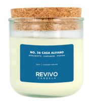REVIVO CANDELA sustainable scented candles made from rapeseed wax Glass candle with cork lid Home decoration in various scents