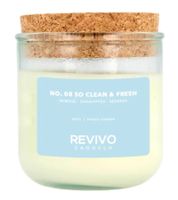 REVIVO CANDELA sustainable scented candles made from rapeseed wax Glass candle with cork lid Home decoration in various scents