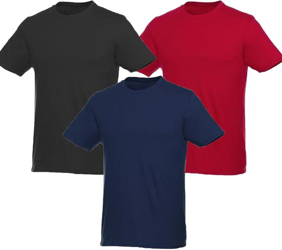 ELEVATE Heros men's t-shirt plain cotton shirt 150 g/m2 basic shirt undershirt plus sizes red, black or navy