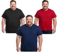 ELEVATE Heros Men's T-Shirt also in 4XL & 5XL plain cotton shirt 150 g/m2 basic shirt undershirt plus sizes red, black or navy