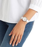 Pierre Cardin ladies' wristwatch with branded initials print, analogue quartz watch with leather strap 3ATM 31mm CBV.15 black, pink, white or beige