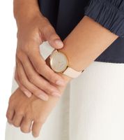 Pierre Cardin ladies' wristwatch with branded initials print, analogue quartz watch with leather strap 3ATM 31mm CBV.15 black, pink, white or beige