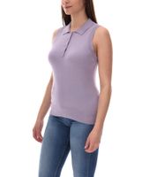 Camiseta polo de moda con botones y tirantes para mujer de AjC, camisa de verano 30237620 violeta