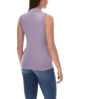 Camiseta polo de moda con botones y tirantes para mujer de AjC, camisa de verano 30237620 violeta