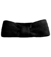 CAPELLI NEW YORK Diadema de punto con nudo Diadema de invierno Tocado morado o negro