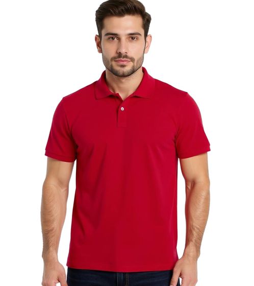 ELEVATE Helios Herren Polo-Shirt Baumwolle Polo-Hemd Pique-Strick 180 g/m² 3810625 Rot