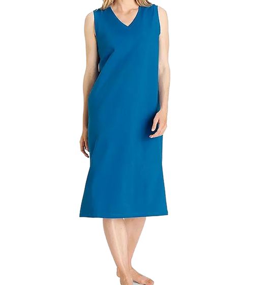 OTTO women's midi dress with V-neck summer dress simple cotton dress 39138853 blue