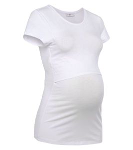 nine 9 months women's simple pregnancy t-shirt maternity wear 41906114 white