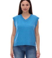 Pull d'été en tricot à col en V pour femme ALIFE AND KICKIN AudraAK 66809103 Bleu