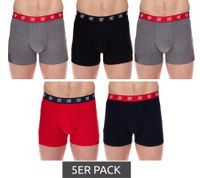 Lot de 10 boxers pour homme CR7 CRISTIANO RONALDO Basic Trunk en coton respirant 300-8125-49 Rouge/Gris/Marine/Noir/Coloré/Or