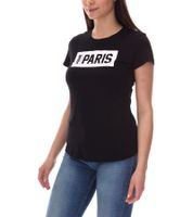 T-shirt en coton PUMA City pour femme avec inscription Praha/Prague, Paris, Vienna ou Madrid T-shirt à manches courtes T-shirt à col rond 575957 Blanc ou noir