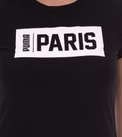 T-shirt en coton PUMA City pour femme avec inscription Praha/Prague, Paris, Vienna ou Madrid T-shirt à manches courtes T-shirt à col rond 575957 Blanc ou noir