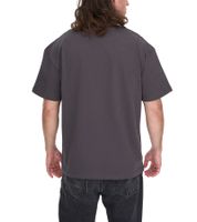 KEINE LIEBE Ballhead T-shirt da uomo in cotone con scritta LOST ANGELES T-shirt girocollo manica corta KLTS1011GRY grigio/verde/arancione