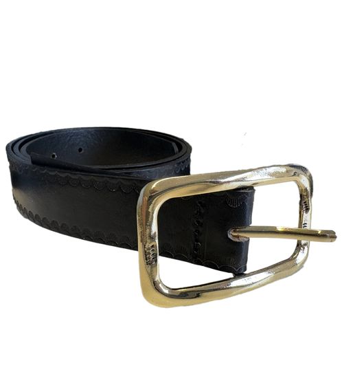 ONLY Women's Genuine Leather Belt Elegant Everyday Belt Business Belt 27375149 Black