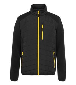 NORTHERN COUNTRY men's hybrid jacket outdoor jacket with breast pocket everyday jacket 20622000 black/yellow