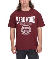 KEINE LIEBE Universe City et Broken Heart Club T-shirt en coton pour homme avec accents de couleur T-shirt à col rond T-shirt à manches courtes KLTS10 en jaune, vert, bleu, rouge, violet ou gris