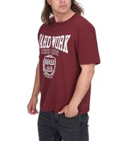 KEINE LIEBE Universe City et Broken Heart Club T-shirt en coton pour homme avec accents de couleur T-shirt à col rond T-shirt à manches courtes KLTS10 en jaune, vert, bleu, rouge, violet ou gris