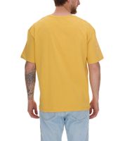 KEINE LIEBE Universe City et Broken Heart Club T-shirt en coton pour homme avec accents de couleur T-shirt à col rond T-shirt à manches courtes KLTS10 en jaune, vert, bleu, rouge, violet ou gris