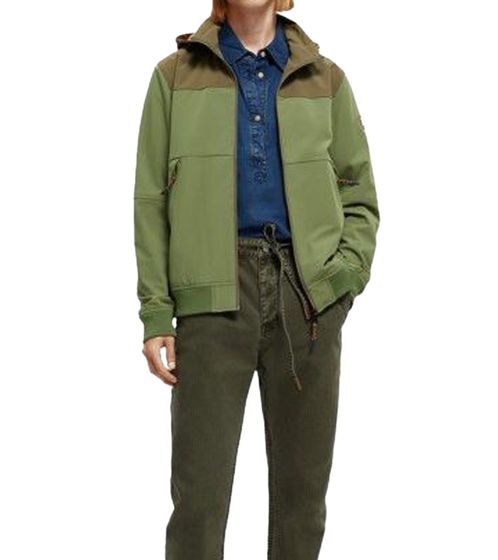 SCOTCH & SODA men's jacket water-repellent outdoor jacket in color block design 69878052 Khaki