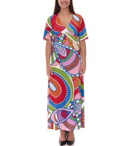 Robe d'été colorée en jersey pour femme avec imprimé all-over 933255 Coloré