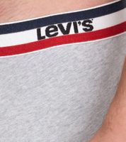 Lot de 5 boxers pour homme LEVI'S en coton avec des accents colorés sur la ceinture 701224335 Noir/Gris