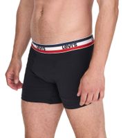 Lot de 5 boxers pour homme LEVI'S en coton avec des accents colorés sur la ceinture 701224335 Noir/Gris