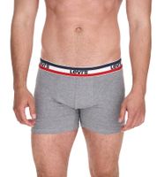 Lot de 5 boxers pour homme LEVI'S en coton avec des accents colorés sur la ceinture 701224335 Noir/Gris