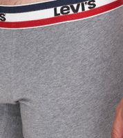 Lot de 5 boxers pour homme LEVI'S en coton avec des accents colorés sur la ceinture 701224335 Noir/Gris