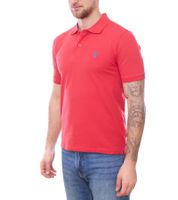 U.S. POLO ASSN. Polo homme, chemise basique, chemise en coton, chemise à manches courtes dans différents modèles vert, bleu clair, rouge ou gris