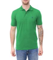U.S. POLO ASSN. Polo homme, chemise basique, chemise en coton, chemise à manches courtes dans différents modèles vert, bleu clair, rouge ou gris
