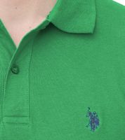U.S. POLO ASSN. Polo homme, chemise basique, chemise en coton, chemise à manches courtes dans différents modèles vert, bleu clair, rouge ou gris