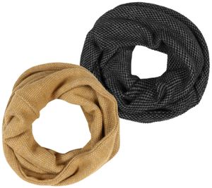 ABOUT YOU Marleen Loop Scarf, Wide Round Scarf, Simple Basic Scarf for Women and Men AYO293300, Yellow or Black