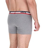 Lot de 5 boxers en coton pour homme LEVI'S avec des accents colorés sur la ceinture 701224335 Noir/Gris ou Noir/Gris/Bleu