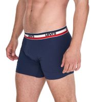 Lot de 5 boxers en coton pour homme LEVI'S avec des accents colorés sur la ceinture 701224335 Noir/Gris ou Noir/Gris/Bleu