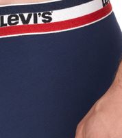 Lot de 5 boxers en coton pour homme LEVI'S avec des accents colorés sur la ceinture 701224335 Noir/Gris ou Noir/Gris/Bleu
