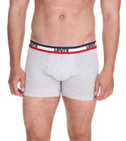 Lot de 5 boxers en coton pour homme LEVI'S avec des accents colorés sur la ceinture 701224335 Noir/Gris ou Noir/Gris/Bleu