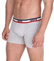Lot de 5 boxers en coton pour homme LEVI'S avec des accents colorés sur la ceinture 701224335 Noir/Gris ou Noir/Gris/Bleu