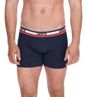 Lot de 5 boxers en coton pour homme LEVI'S avec des accents colorés sur la ceinture 701224335 Noir/Gris ou Noir/Gris/Bleu