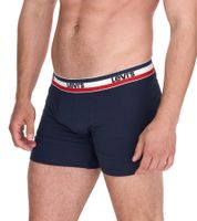 Lot de 5 boxers en coton pour homme LEVI'S avec des accents colorés sur la ceinture 701224335 Noir/Gris ou Noir/Gris/Bleu