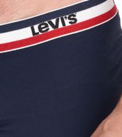 Lot de 5 boxers en coton pour homme LEVI'S avec des accents colorés sur la ceinture 701224335 Noir/Gris ou Noir/Gris/Bleu