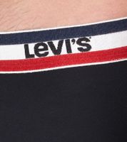 Lot de 5 boxers en coton pour homme LEVI'S avec des accents colorés sur la ceinture 701224335 Noir/Gris ou Noir/Gris/Bleu