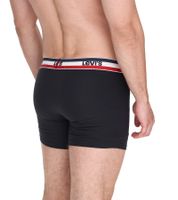 Lot de 5 boxers en coton pour homme LEVI'S avec des accents colorés sur la ceinture 701224335 Noir/Gris ou Noir/Gris/Bleu