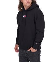 Sweat à capuche et manches longues pour homme TOMMY JEANS, en coton, DM0DM16384 BDS, noir/vert