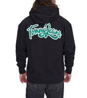 Sweat à capuche et manches longues pour homme TOMMY JEANS, en coton, DM0DM16384 BDS, noir/vert